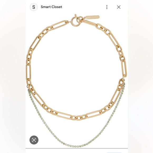 Jewelry - Justine clenquet gold and green Paloma necklace